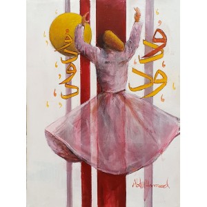 Abdul Hameed, 16 x 22 inch, Acrylic on Canvas, Figurative Painting, AC-ADHD-014